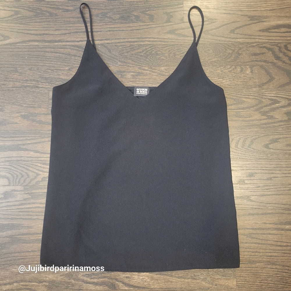 Scotch Soda Women's Black Spaghetti Strap Top Size S